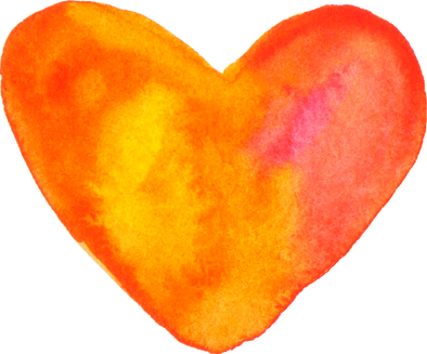 Watercolor Heart Shape